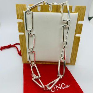 Uno de 50 Necklace Silver GALAXY NECKLACE lobster clasp squared silver-plated